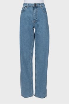 Голубые джинсы baggy fit 