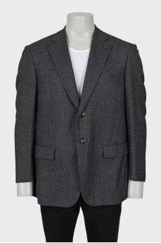 Men's straight cut buttoned jacket