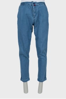 Мужские джинсы regular fit на пуговицах