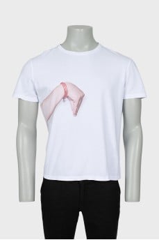Men's white t-shirt