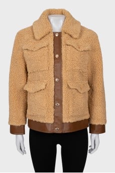 Oversized jacket with tag