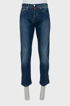 Чоловічі сині джинси straight fit
