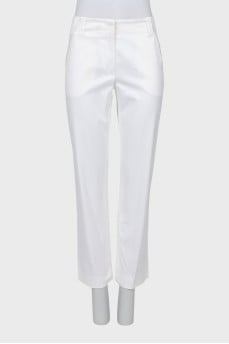 Білі штани straight fit