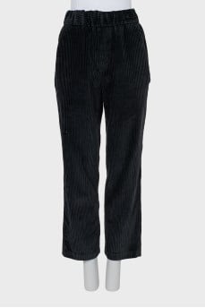 Вельветові штани straight fit