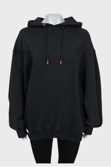 Black oversized hoodie