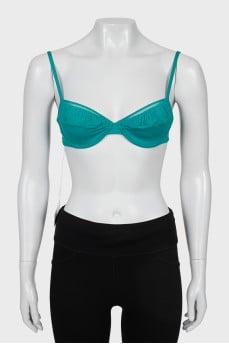 Green swimsuit with tag