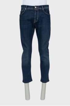 Мужские джинсы на пуговицах straight fit