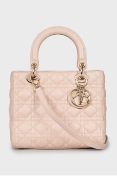 Рожева сумка Lady Dior