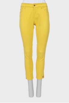 Жовті джинси skinny fit