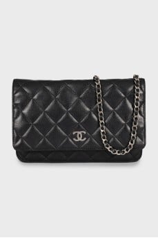 Чорна сумка Wallet on Chain