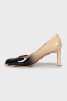Gradient leather shoes