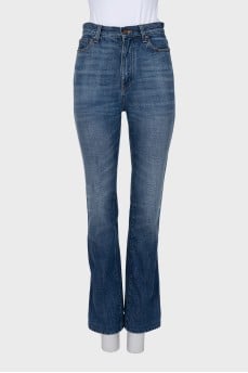 Синие джинсы straight fit