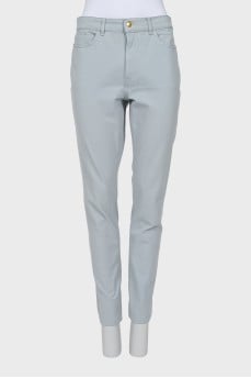 Джинси tapered fit блакитного кольору