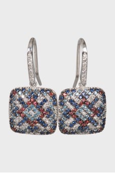 Серьги из белого золота