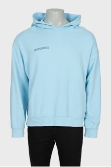 Чоловічий худий oversize блакитного кольору
