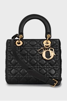 Сумка Lady Dior черного цввета