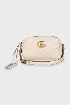 Бежева сумка GG Marmont