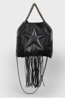 Сумка Falabella з шкіряною зіркою та бахромою