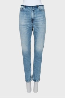Блакитні джинси straight fit з биркою