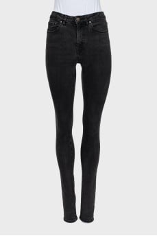 Джинси skinny fit сірого кольору