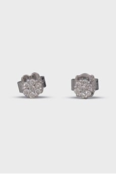 Серьги из белого золота с бриллиантами