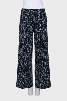 Blue Polka Dot Trousers