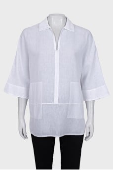 Long white shirt