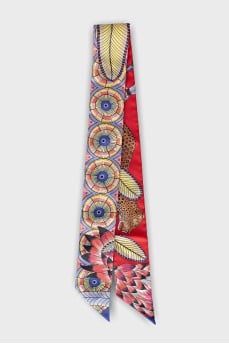 Silk twilly printed