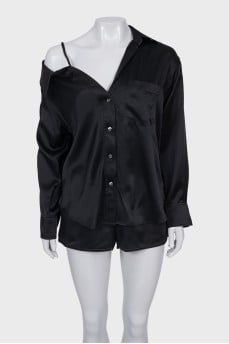 Silk suit loose fit