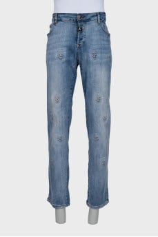 Men's jeans with skulls