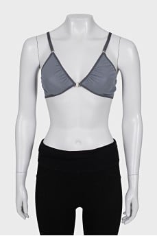 Grey mesh top