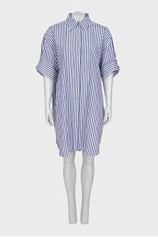 Striped shirt dress