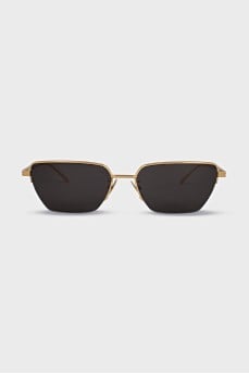 Geometric thin frame sunglasses