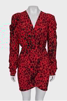 Red dress with print