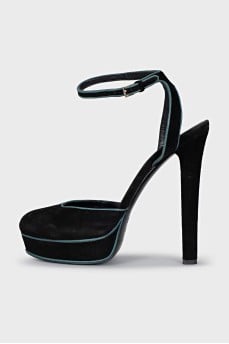 Suede Slingbacks with heels