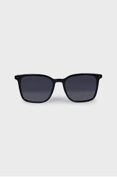 Black thin frame sunglasses
