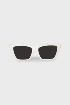 White cat eye sunglasses