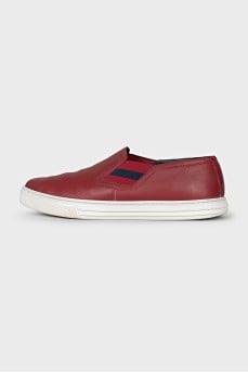 Men's leather slip-ons