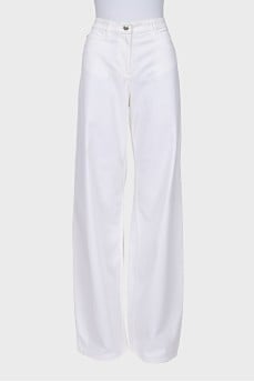 White jeans loose fit