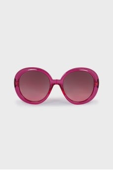 Pink Sunglasses with Clear Frames