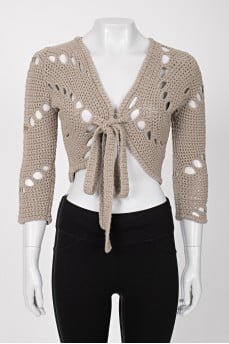 Cropped Cashmere Cardigan