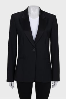 Woolen button down jacket