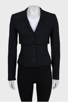 Jacket with a built-in vest