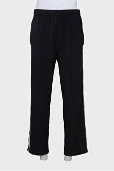 Men's striped track pants with tag