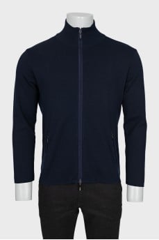 Men's zippered cardigan