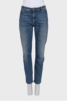 Blue skinny jeans