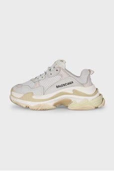 White Triple S sneakers