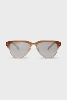 Brown frame with logo