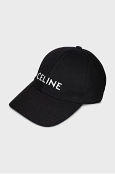 Black cap with white logo