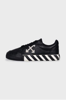 Men's Leather Low Vulcanized Sneakers